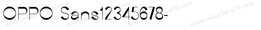 OPPO Sans12345678字体转换
